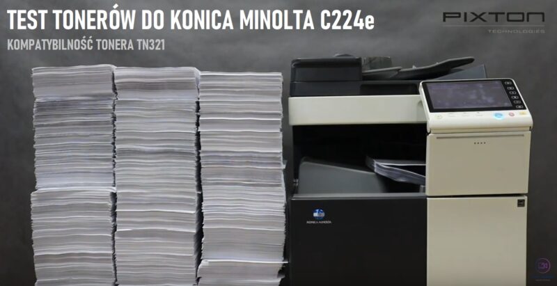 Test Tonerów Minolta C224e C284e C364e